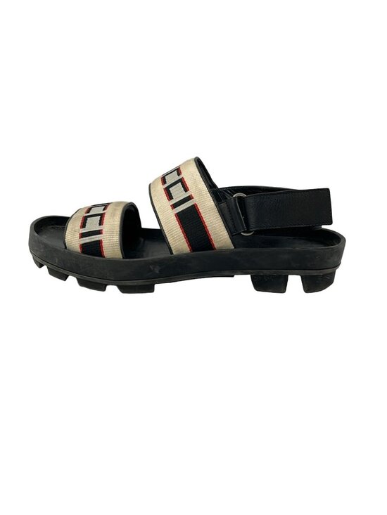 Gucci Sandals Ivory Black Red Leather main image 4